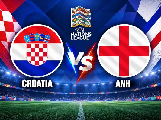 Croatia đấu với Anh